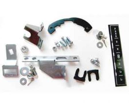 El Camino Shifter Conversion Kit, Powerglide To 700R4, 200-4R Or 4L60 Transmission, 1966-1967