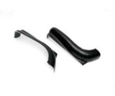 El Camino Bucket Seat Bottoms, Black, 1969-1972