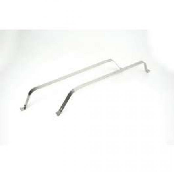 El Camino Fuel Tank Mounting Straps, Stainless Steel, 1978-1987