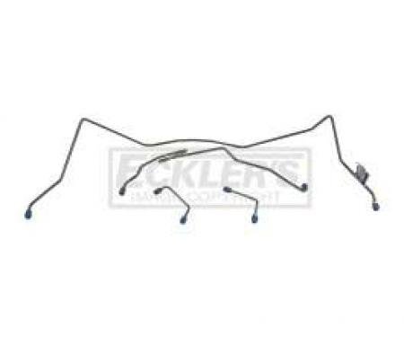 El Camino Front Brake Line Set, Power Brakes, Stainless Steel, 1959-1960