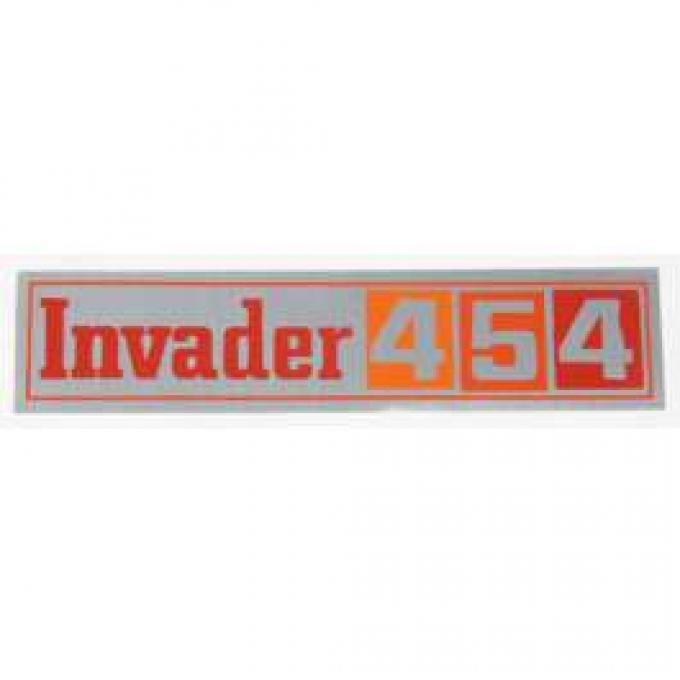 El Camino Valve Cover Decal, GMC Invader 454, 1971-1972