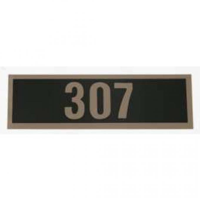 El Camino Valve Cover Decal, 307, 1968-1973