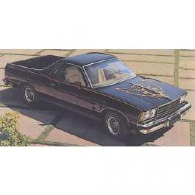 El Camino 78 Black Knight Decal Sets Gold, 1978