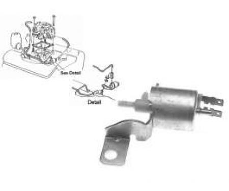 El Camino Transmission Control Spark Solenoid (TCS) With Munice Or T-10, Pin Style, 1970-1975