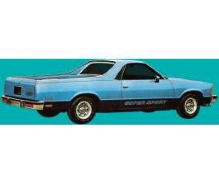 El Camino Super Sport Decal Set, Gold, 1978-1982