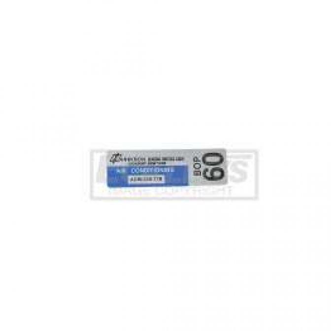 El Camino Air Conditioning Evaporator Box Decal, Harrison, 1978