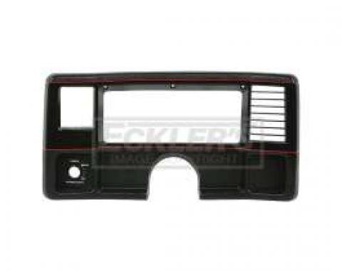 El Camino Dash Face Plate, Super Sport, Black With Red Stripe, 1986-1987