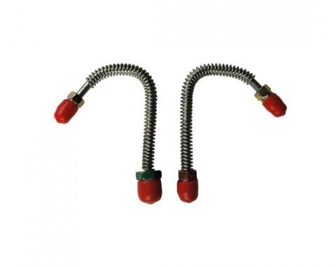 Right Stuff 1967-68 Chevelle W/1/2" Right & 7/16" Left OE Steel Front Caliper Inlet Line CFC6701