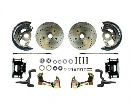 Right Stuff 1964-1972 Chevelle/GM A-Body Front 'At The Wheel' Big Brake Upgrade Kit AFXWK01CS