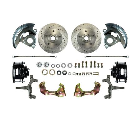 Right Stuff 1964-1972 Chevelle/GM A-Body Front 'At The Wheel' 2" Drop Big Brake Upgrade Kit AFXWK01DS