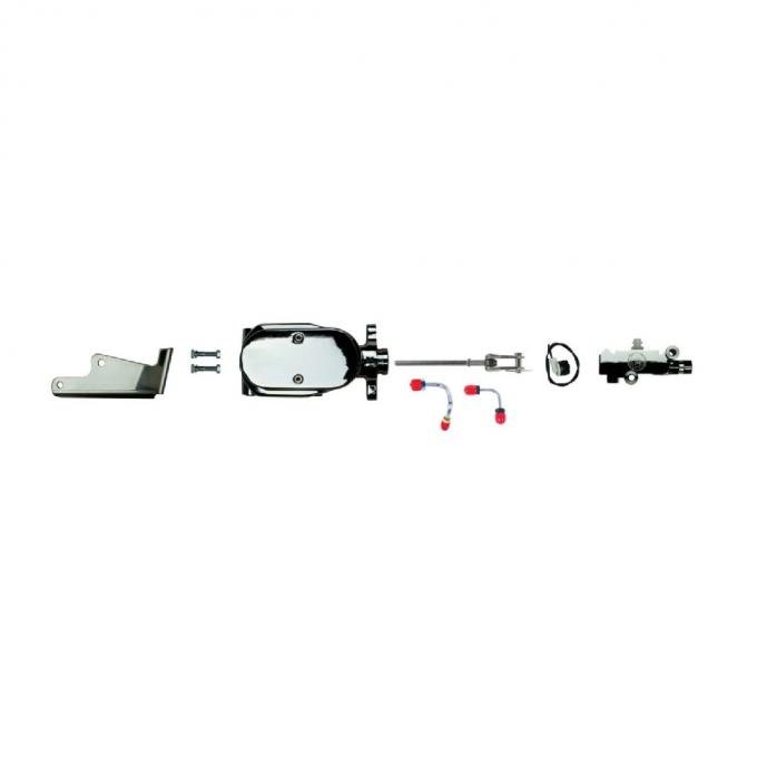 Right Stuff 1' Bore Master Cylinder, Disc/Disc Combination Valve Chrome, Upper Assembly J5672