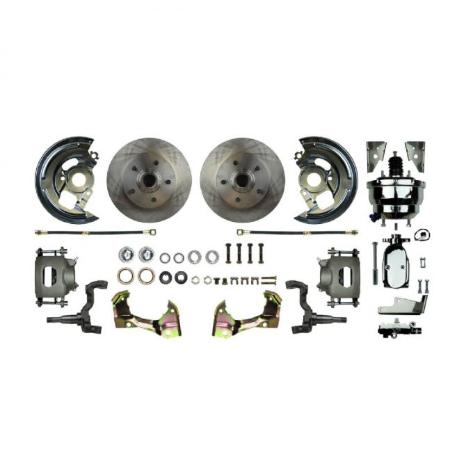 Right Stuff 1964-1972 Chevelle/GM A-Body Front Power, 9" Booster, Disc Brake Conversion Kit AFXDC01CX