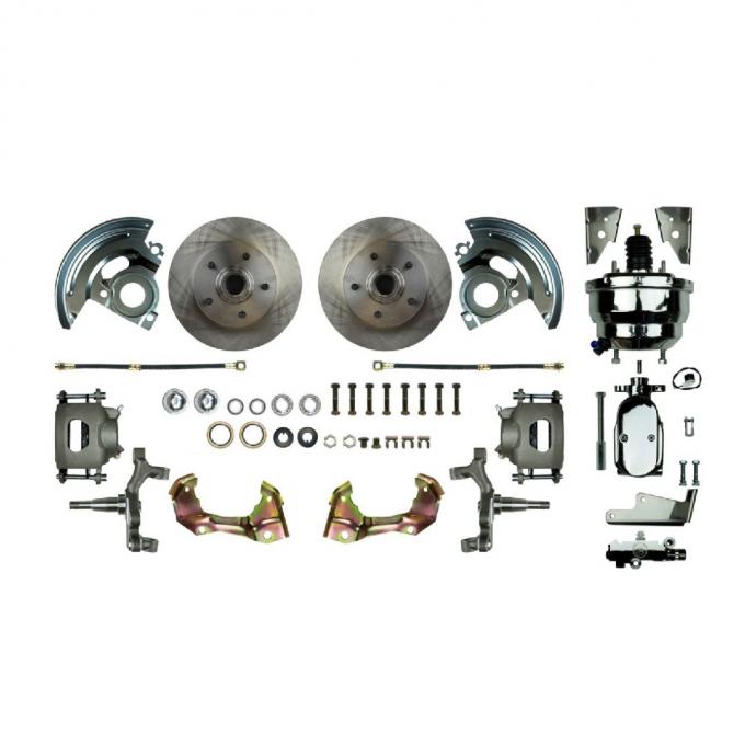 Right Stuff 64-72 Chevelle/GM A-Body, Power 8" Booster, 2" Drop Front Disc Brake Conversion AFXDC01DX