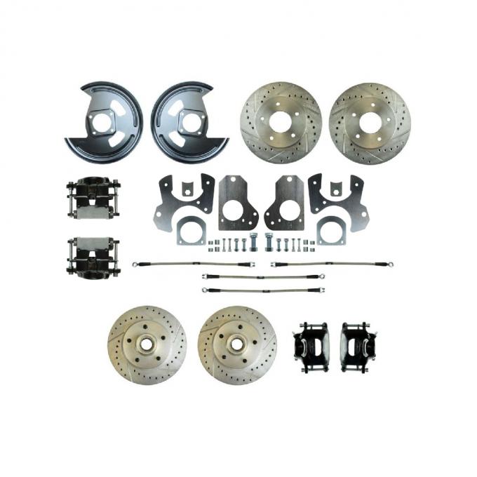 Right Stuff 1978 G-Body Rear Brake Conversion Kit With Matching Front Rotors & Calipers A78RDM78S