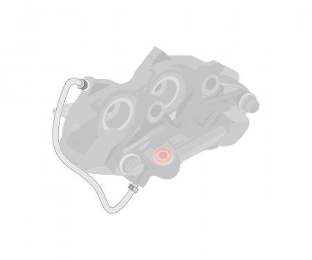 Right Stuff 1967-68 Chevelle W/3/8" Right & 7/16" Left Stainless Steel Front Caliper Line CFC6702S