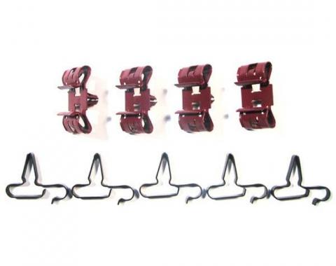 Right Stuff 1964-66 Chevrolet Chevelle/El Camino, 9-Piece Brake Line Clip Set CCS013