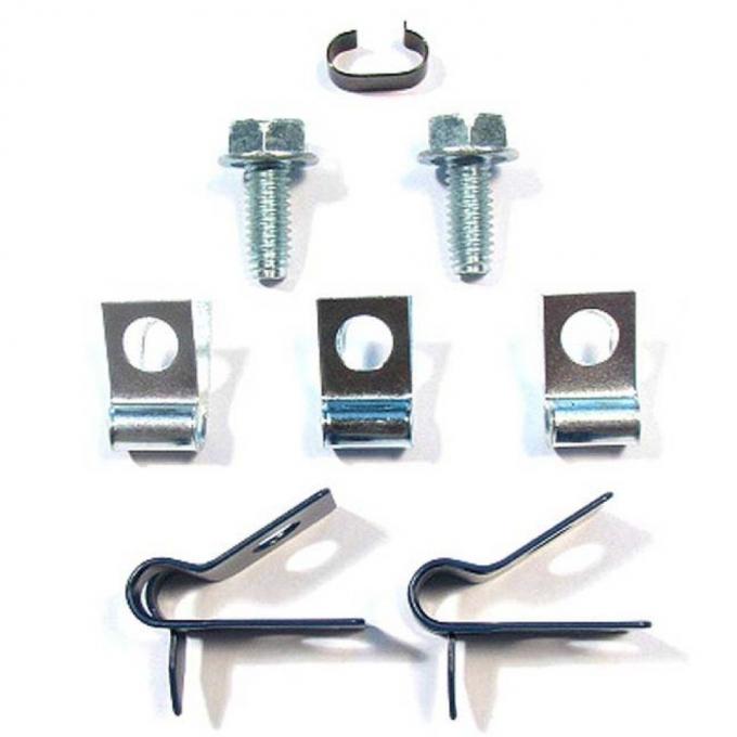 Right Stuff 1970 Pontiac A-Body, 8-Piece Brake Line Clip Set ACS019