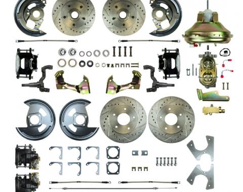 Right Stuff 1967-1972 Chevelle/GM A-Body, Power 11" Booster, 4-Wheel Disc Brake Conversion AFXDC46CS