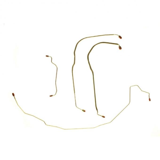 Right Stuff 1971-72 GM A-Body, Pre-Bent OE Steel Power Front Disk Brake Line Kit AKT7103