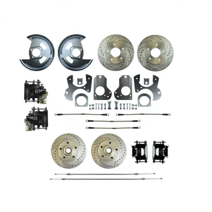 Right Stuff 1978 GM G-Body Rear Brake Conversion Kit, With Matching Front Rotors & Calipers A78RD78S