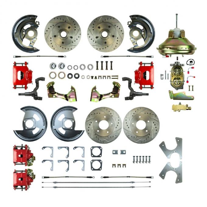 Right Stuff 1967-1972 Chevelle/GM A-Body, Power 11" Booster, 4-Wheel Disc Brake Conversion AFXDC46CZ