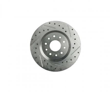 Right Stuff 13' Big Brake Rotor, Drilled/Slotted/Zinc, Mirrored Pair BR12ZDC