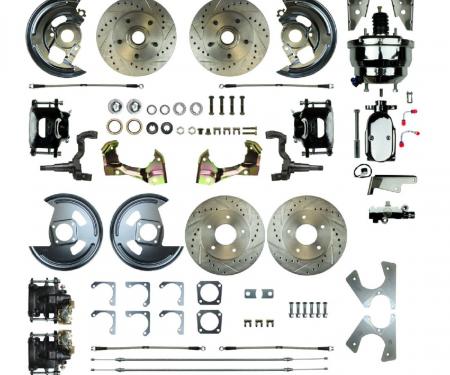 Right Stuff 1964-72 GM A-Body, Power 8" Booster, 4-Wheel Disc Brake Conversion AFXDC41CSX