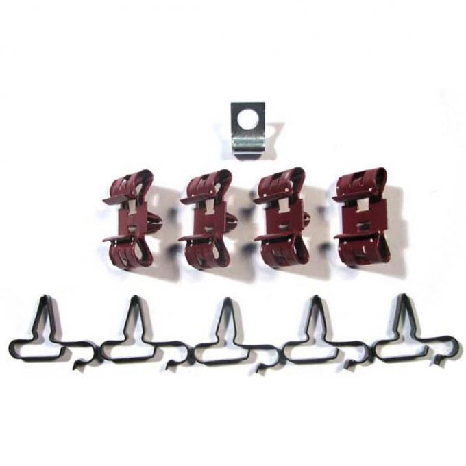 Right Stuff 1967 Chevrolet Chevelle/El Camino, 10-Piece Brake Line Clip Set CCS014