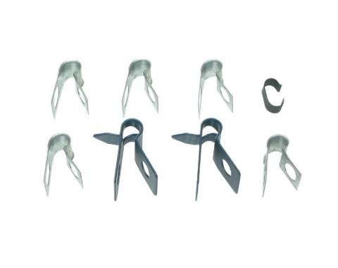 Right Stuff 1968 Chevrolet Chevelle/El Camino, 8-Piece Brake Line Clip Set CCS015