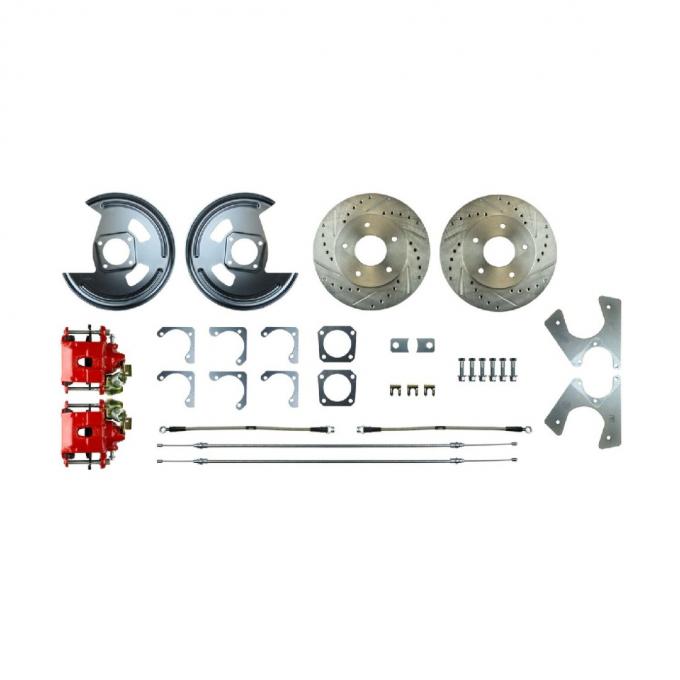 Right Stuff 1964-77 GM A/F-Body, Non-Staggard Shocks, Rear Disc Brake Conversion Kit AFXRD01Z