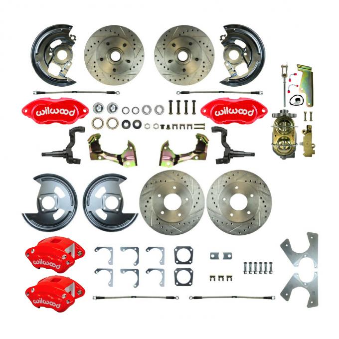 Right Stuff 1964-1972 GM A-Body, Show N Go, 4-Wheel Disc Brake Conversion Kit AFXSD21CZ