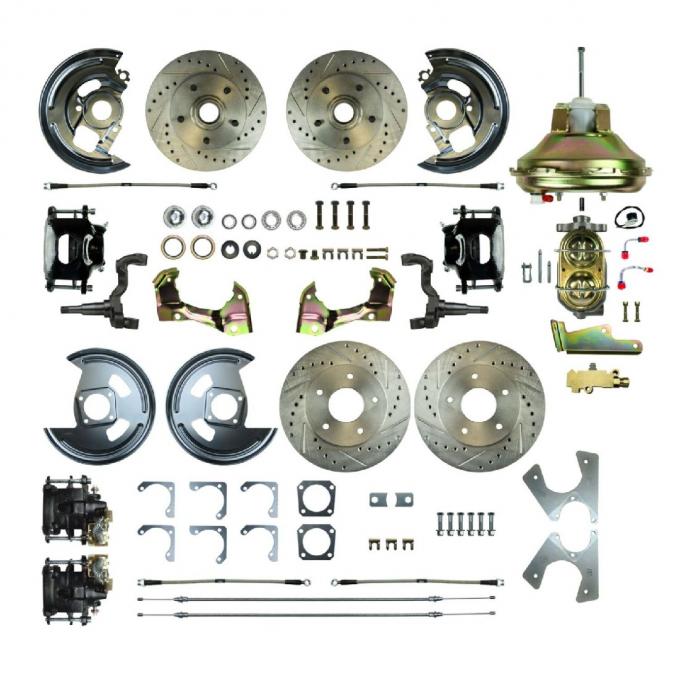 Right Stuff 1967-1972 Chevelle/GM A-Body, Power 11" Booster, 4-Wheel Disc Brake Conversion AFXDC46CS