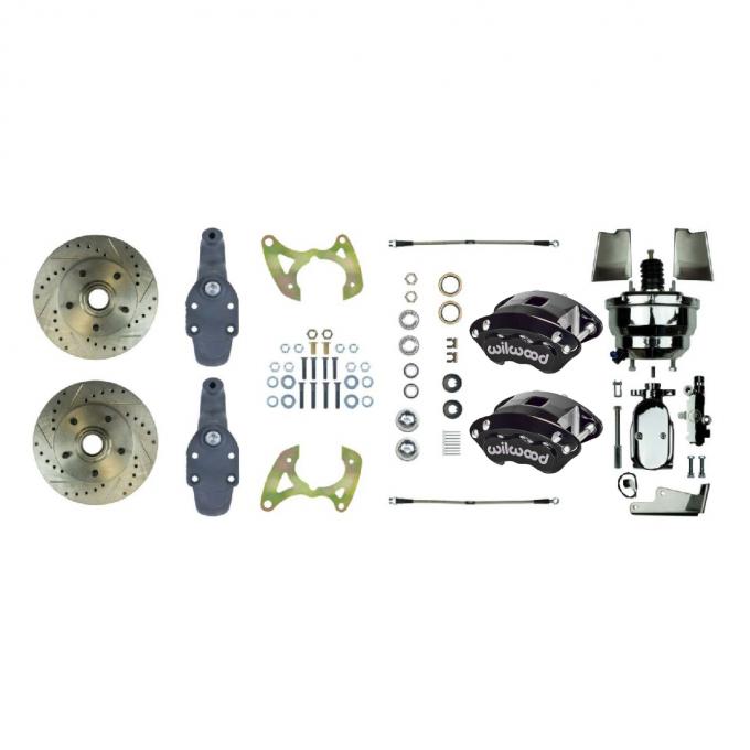 Right Stuff 1959-64 Chevrolet Impala, 2" Drop, Performance Front Disc Brake Conversion Kit FSC60DCDSX