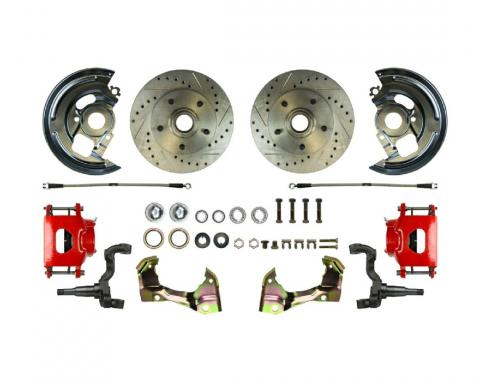 Right Stuff 1964-1972 Chevelle/GM A-Body Front 'At The Wheel' Big Brake Upgrade Kit AFXWK01CZ