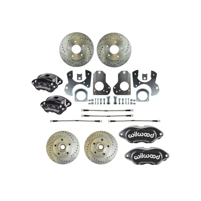 Right Stuff 1978 GM G-Body Rear Brake Conversion Kit, With Matching Front Rotors & Calipers A78RDM278S