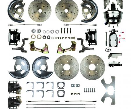 Right Stuff 1967-1972 Chevelle/GM A-Body, Power 8" Booster, 4-Wheel Disc Brake Conversion AFXDC46CSX