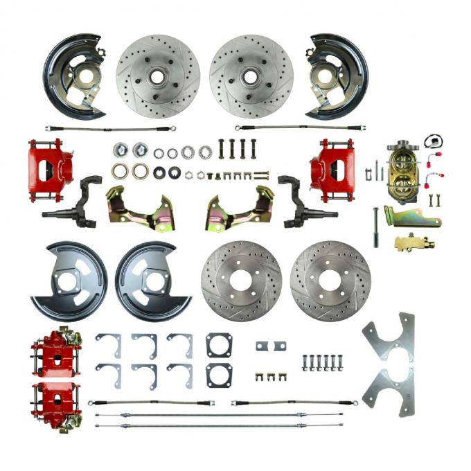 Right Stuff 1964-72 Chevelle/GM A-Body, Show N Go, 4-Wheel Manual Disc Brake Conversion AFXSD41CZ