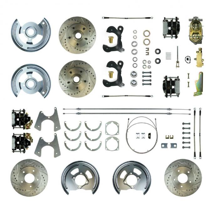 Right Stuff 1959-64 Chevrolet Impala, Manual 4-Wheel Disc Brake Conversion Kit FSC594SDCS