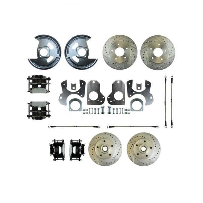 Right Stuff 79-81 GM G-Body Rear Brake Conversion Kit With Matching Front Rotors & Calipers A79RDM78S