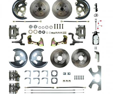 Right Stuff 1964-1972 Chevelle/GM A-Body, 4-Wheel Manual Disc Brake Conversion AFXSD41CX