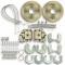 Right Stuff Ford 8" Large Bearing Or 9" Rear W/Small Bearing, Rear Disc Brake Conversion Kit ZDCRD02
