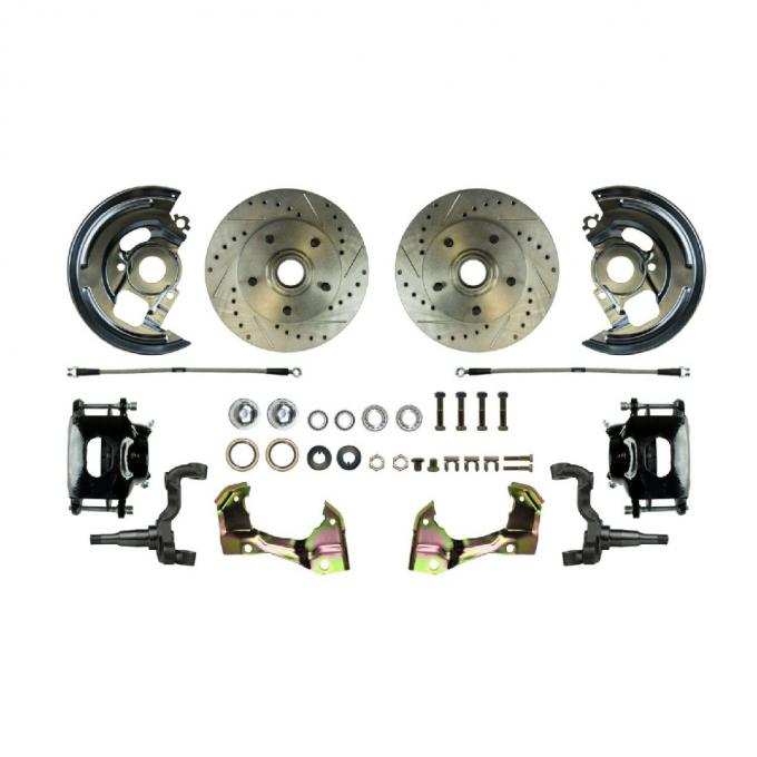 Right Stuff 1964-1972 Chevelle/GM A-Body Front 'At The Wheel' Big Brake Upgrade Kit AFXWK01CS