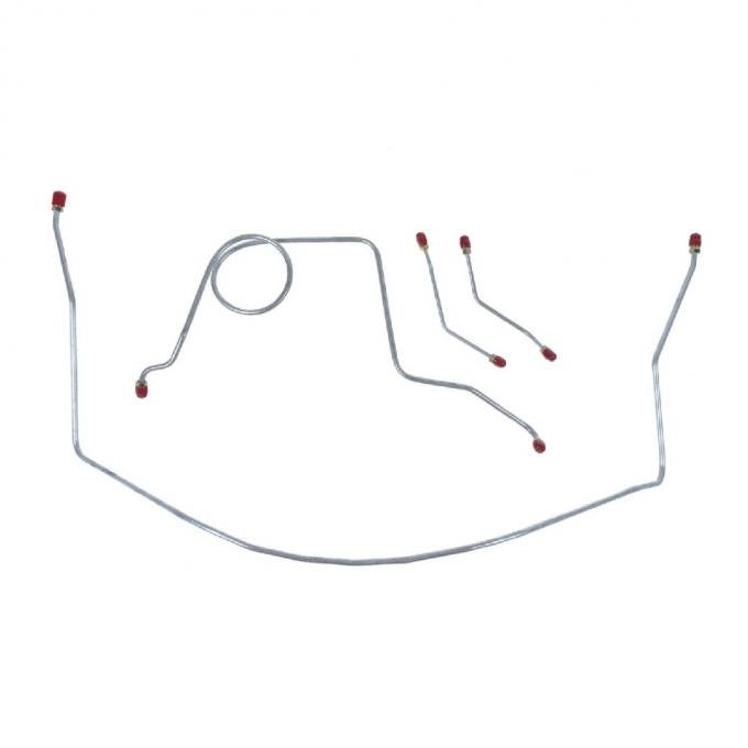 Right Stuff 1959-61 Chevrolet Bel Air/Impala, Pre-Bent OE Steel Front Brake Line Kit BKT5902