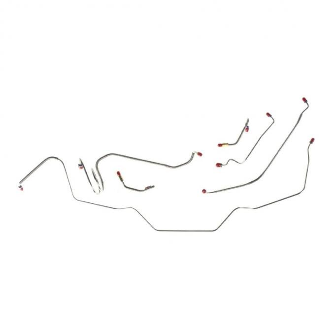 Right Stuff 1968-72 Chevrolet Chevelle W/Manual Drums Pre-Bent OE Steel Front Brake Line Kit CKT6801