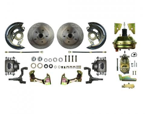 Right Stuff 1964-1972 Chevelle/GM A-Body Front Power, 9" Booster, Disc Brake Conversion Kit AFXDC01C