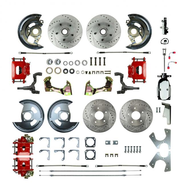 Right Stuff 1964-72 Chevelle/GM A-Body, Show N Go, 4-Wheel Manual Disc Brake Conversion AFXSD41CZX