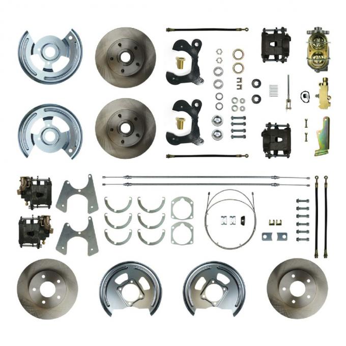 Right Stuff 1959-64 Chevrolet Impala, Manual 4-Wheel Disc Brake Conversion Kit FSC594SDC