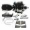 Right Stuff 59-70 Chevy Bel Air/Impala w/ Disc/Disc, Black Booster Master Cylinder Combo Kit B84315672