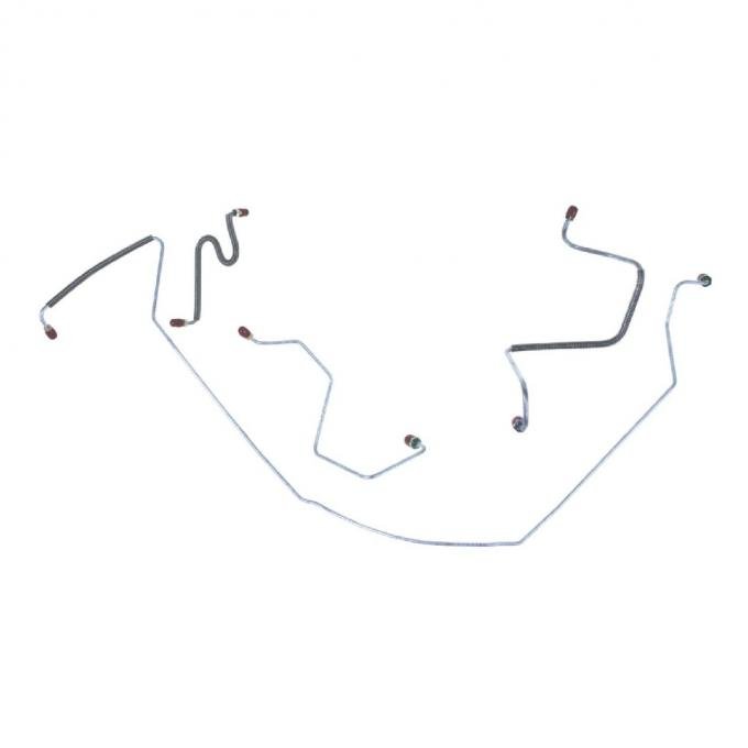 Right Stuff 1967 Chevrolet Chevelle W/Manual Drums Pre-Bent OE Steel Front Brake Line Kit CKT6701