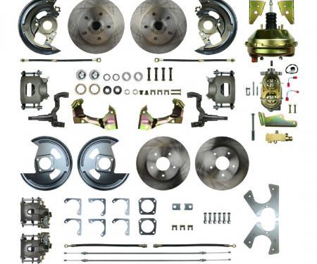 Right Stuff 1964-72 GM A-Body, Power 9" Booster, 4-Wheel Disc Brake Conversion AFXDC41C